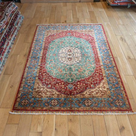 Hand-Knotted Fine Sultani Rug From Afghanistan