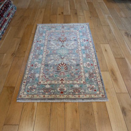 Hand-Knotted Ziegler Rug From Afghanistan