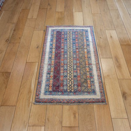 Hand-Knotted Chubi Rug From Afghanistan