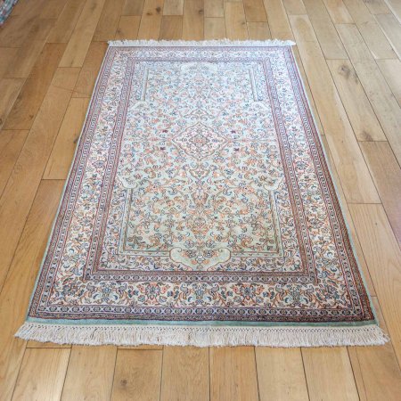 Hand-Knotted Kashmir Rug From India