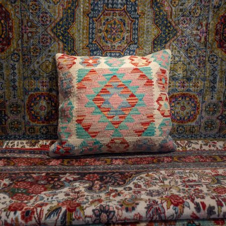 Hand-Made Mazar Cushion From Afghanistan