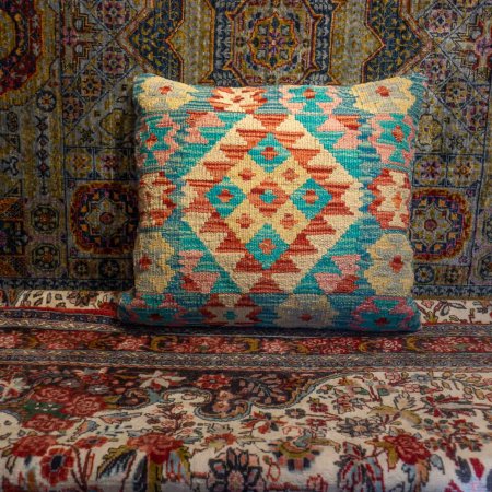 Hand-Made Mazar Cushion From Afghanistan