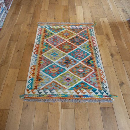 Hand-Made Mazar Kilim From Afghanistan