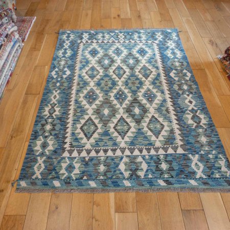 Hand-Made Mazar Kilim From Afghanistan