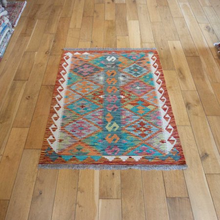 Hand-Made Mazar Kilim From Afghanistan