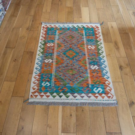 Hand-Made Mazar Kilim From Afghanistan