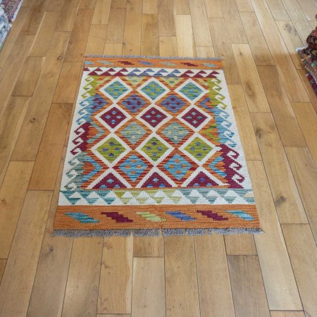 Hand-Made Mazar Kilim From Afghanistan