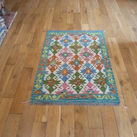 Hand-Made Mazar Kilim From Afghanistan