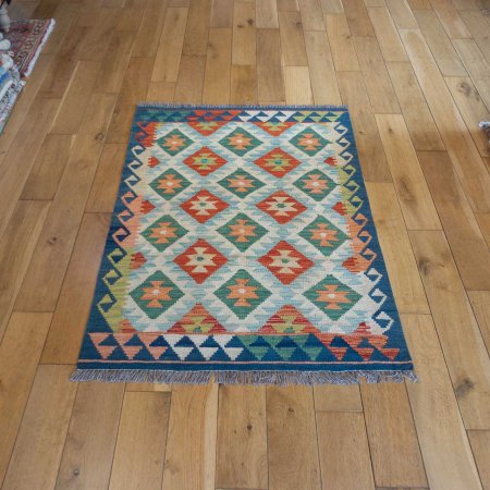 Hand-Made Mazar Kilim From Afghanistan