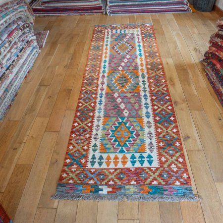 Hand-Made Mazar Kilim From Afghanistan