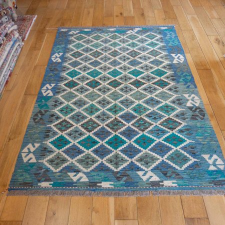 Hand-Made Mazar Kilim From Afghanistan