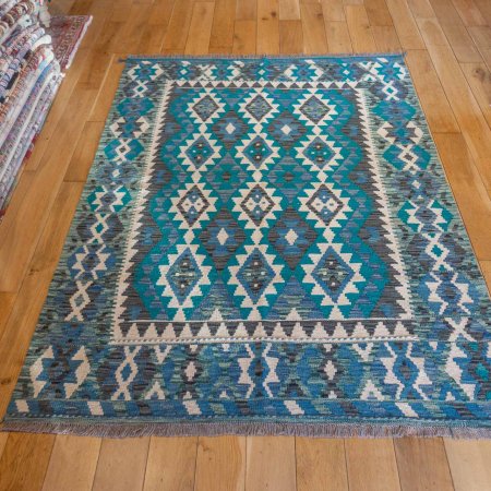 Hand-Made Mazar Kilim From Afghanistan