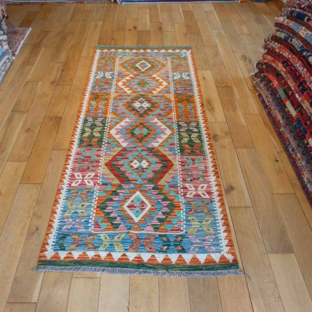 Hand-Made Mazar Kilim From Afghanistan