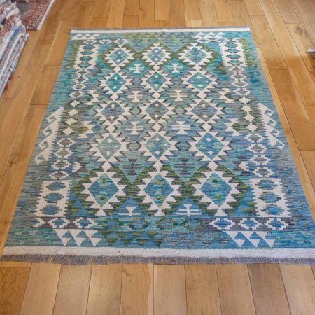 Hand-Made Mazar Kilim From Afghanistan