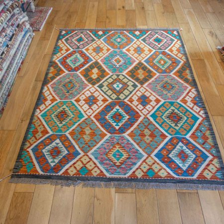 Hand-Made Mazar Kilim From Afghanistan