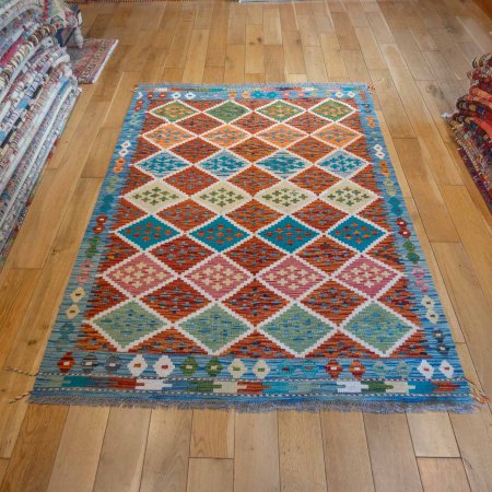 Hand-Made Mazar Kilim From Afghanistan