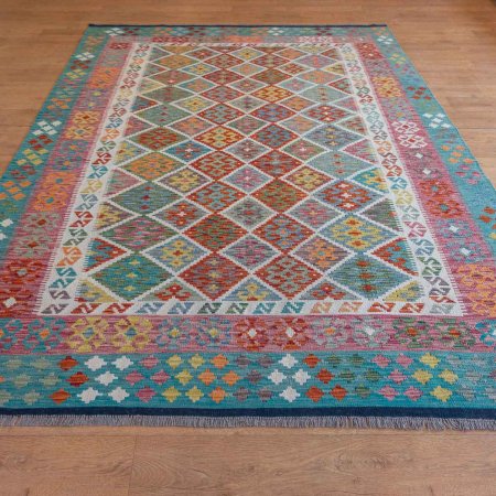 Hand-Made Mazar Kilim From Afghanistan