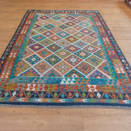 Hand-Made Mazar Kilim From Afghanistan