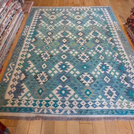 Hand-Made Mazar Kilim From Afghanistan