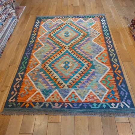 Hand-Made Mazar Kilim From Afghanistan