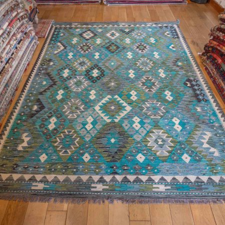 Hand-Made Mazar Kilim From Afghanistan