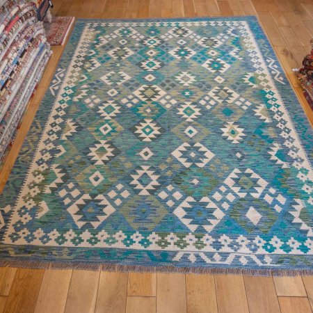 Hand-Made Mazar Kilim From Afghanistan