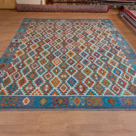 Hand-Made Mazar Kilim From Afghanistan