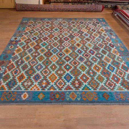 Hand-Made Mazar Kilim From Afghanistan