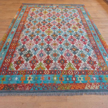 Hand-Made Mazar Kilim From Afghanistan