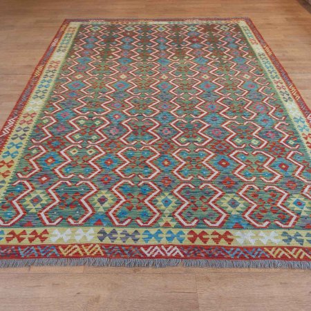 Hand-Made Mazar Kilim From Afghanistan