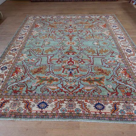 Hand-Knotted Sultanabad Rug From Afghanistan