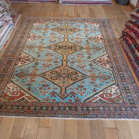 Hand-Knotted Afghan Yalameh Rug From Afghanistan