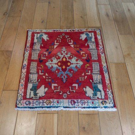 Hand-Knotted Kashkouli Rug From Iran (Persian)