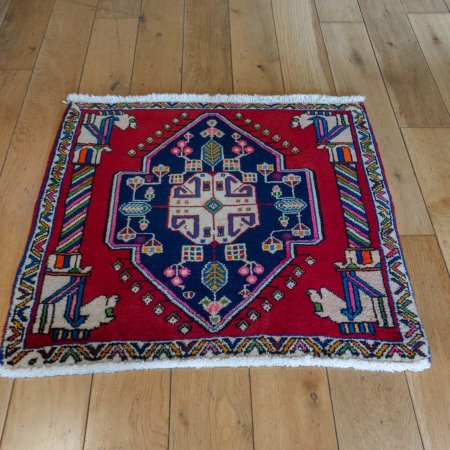 Hand-Knotted Kashkouli Rug From Iran (Persian)