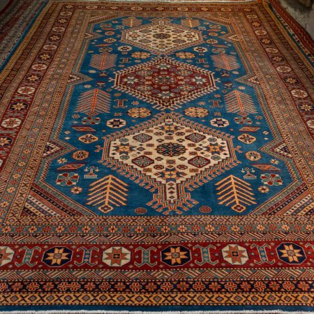 Hand-Knotted Shirvan Rug From Turkey