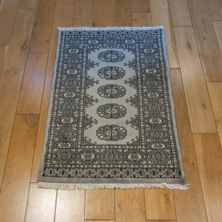 Hand-Knotted Bokhara Rug From Pakistan