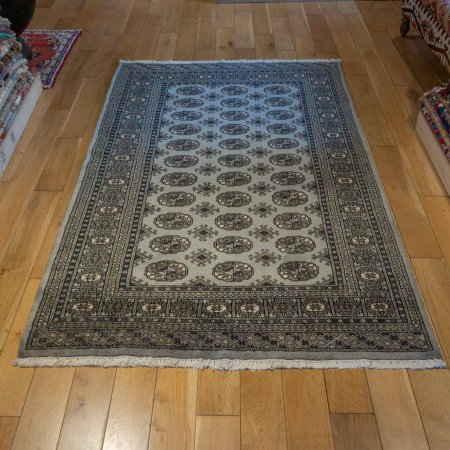 Hand-Knotted Bokhara Rug From Pakistan