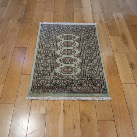 Hand-Knotted Bokhara Rug From Pakistan