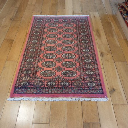 Hand-Knotted Bokhara Rug From Pakistan