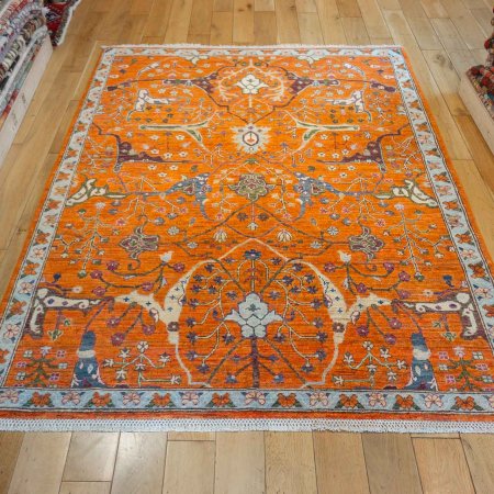 Hand-Knotted Afghan Yalameh Rug From Afghanistan