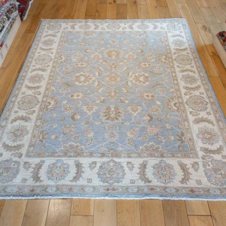 Hand-Knotted Ziegler Rug From Afghanistan