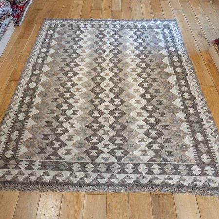 Hand-Made Mazar Kilim From Afghanistan