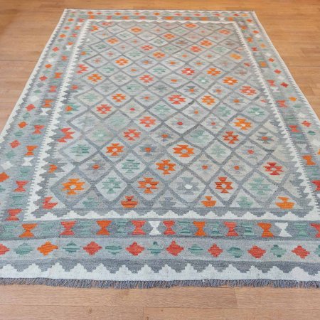 Hand-Made Mazar Kilim From Afghanistan