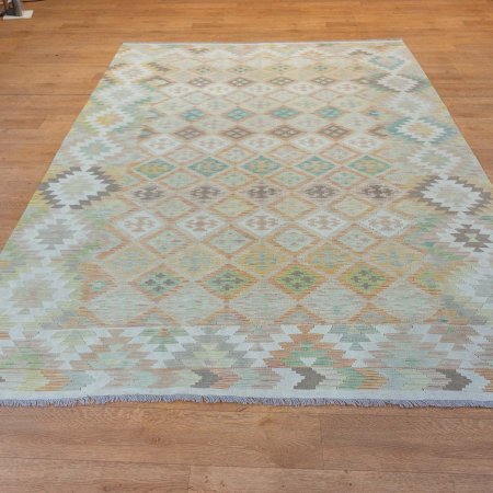 Hand-Made Mazar Kilim From Afghanistan