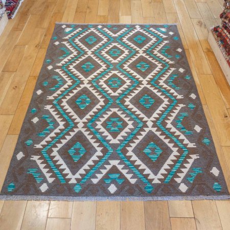 Hand-Made Mazar Kilim From Afghanistan