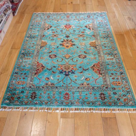 Hand-Knotted Sultanabad Rug From Afghanistan