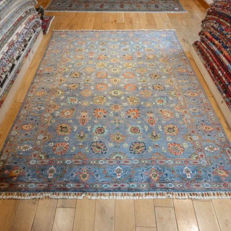 Hand-Knotted Sultanabad Rug From Afghanistan