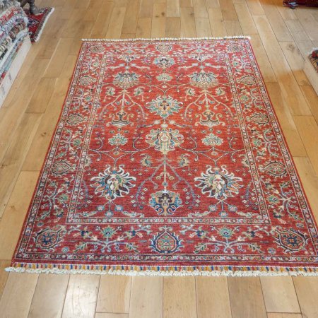 Hand-Knotted Sultanabad Rug From Afghanistan