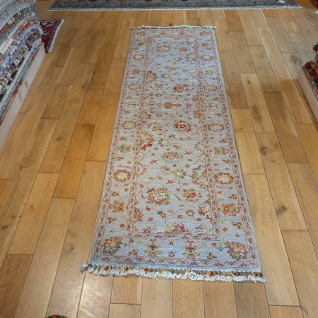 Hand-Knotted Sultanabad Runner From Afghanistan