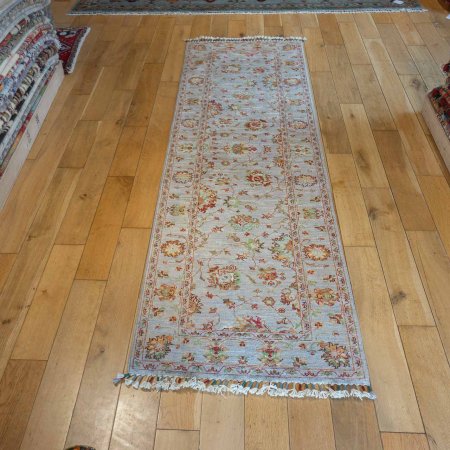 Hand-Knotted Sultanabad Runner From Afghanistan